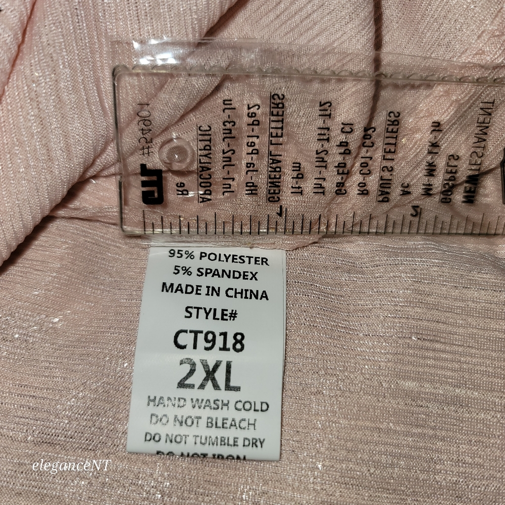 Day G Rose Gold Shimmer Blouse Sz: 2XL NWT - Picture 10 of 15